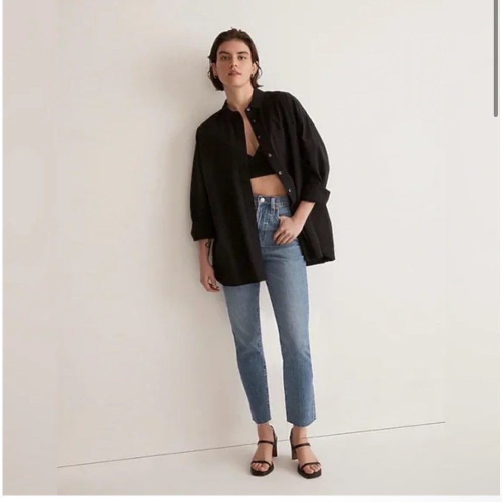 Madewell The Perfect Vintage Jean in Earlside Wash: Raw-Hem Edition